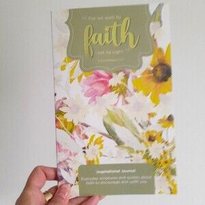 Crown Jewlz Lined FAITH Inspirational Journal w/ Bible Scriptures and Quotes NEW